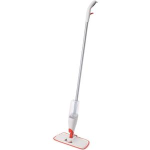 OXO Good Grips Microfiber Spray Mop with Slide-Out Scrubber,Red/White