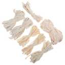 BESTonZON 7 Rolls Cotton Lace Trim Sewing Lace for Garment DIY Crafts 7pcs Set Natural Cotton Decorative Sewing Trim for Curtains and Clothing