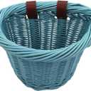 Bike Basket, Little Box Made by Willow for Bicycle, Arts and Crafts. (Blue)