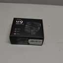 FIFINE Wireless Lavalier Microphone for iPhone/Android/Camera, 2 Pack Cordless Lapel Mic System for Vlog Recording Video YouTube/TikTok Interview, Condenser Clip-On Microphone with Charging Case-M9 (Black)