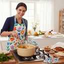 Blushtier Passover Kitchen Accessories Sets, Including Kitchen Apron, Pot Holder, Oven Mitt Passover Gifts for Home Seder
