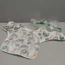 5 Pack Long Sleeve Bib,Baby Toddler Waterproof Sleeved Bib for 6-30 Months Reusable with Catch-all Pocket