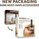 Keurig SimpleCafe Frother, Rechargeable Handheld Milk Frother for Lattes, Cappuccinos & Iced Coffee, USB Cord Included, Microwave-Safe Frothing Cup, Hot & Cold Foam Maker