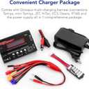 Tenergy 1S-6S Digital Battery Pack Charger for Li-Fe/Li-PO/NiCd/NiMH Packs Balance Charger Discharger w/Tamiya/JST/EC3/HiTec/Deans Connectors + Lipo Bag