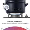 LE TAUCI 3 Quart Ceramic Dutch Oven - Lightweight, Non-Toxic, No Seasoning Needed- Oven, Microwave & Dishwasher Safe, Dutch Oven Pot with Lid for Sourdough, Soup & Stew, Midnight Blue