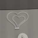 Valentines Day Decorations for Party - Heart Decor Neon Sign,Lights Up Sign for Bedroom,Table,Home Room,Battery Powered Led Lamp Decor Gifts for Women and Teen Girls,Wedding Anniversary Romantic Night