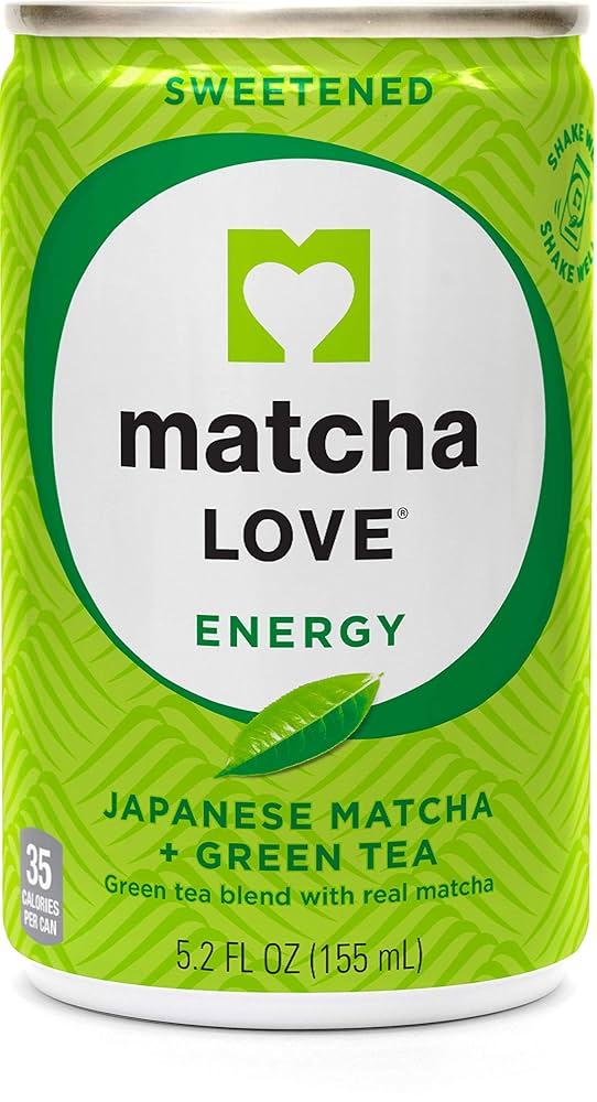 Matcha Love Green Tea Sweetened Energy Shots, 5.2 Ounce (Pack of 2), 5.2 Fl Oz, Best By: 10/03/2025