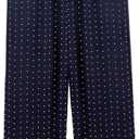 Joyaria Womens Bamboo Viscose Pajama Sets Long Sleeve Button Down Cooling Sleepwear Soft Comfortable Pj Pants Set for Women (Medium, Long-navy Polka Dot)