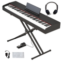 Digital Piano 88 key Semi-Weighted Keyboard For Beginner
With X Stand & Sustain Pedal, Full-Sizer Electric Piano For Bluetooth, Headphone Mode, USB-MIDI