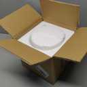 Veemoon E27 Vintage Glass Lampshade Small White Frosted Glass Lampshade European Flower Shape Lamp Shade Tulip Light Covers Replacement for Table Wall Ceiling Light Home Office Dining Room (Transparent)