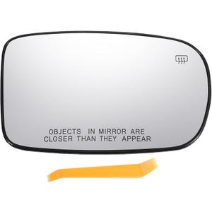 X AUTOHAUX Car Rearview Right Passenger Side Mirror Glass Replacement W/Backing Plate Heated White Glass for Dodge Charger Challenger 2011-2021 for Chrysler 200 300