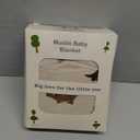 Susurration Baby Blanket for Unisex Boys Girls, Soft Nursery Minky Blanket with Muslin Cotton Front and Dotted Fleece Back, Receiving Blanket for Baby Newborn Infant, 30x40inch (Dinosaur)