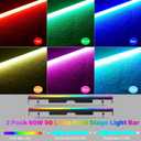 LED Stage Pixel Light Bar,60W 90 LEDs RGB DMX DJ Stage Wash Light Bar Side with Screw Seamless Stitching Design DMX Lights Strip for Event Stage Club Party Show Wedding Lighting 2Pack, 40in