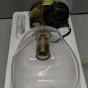 CASAMOTION Pendant Lights Kitchen Island 2 Pack Modern Contemporary Clear Glass Organic Globe Brass Gold Hanging Light Adjustable Cord Bedroom Dining Table Small Medium Lamp 8 Inch Height