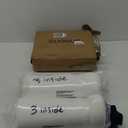 Chair Cushions for Dining Chairs, 2" Thick Seat Cushions for Kitchen Chairs, D-Shaped Chair Pads with Washable Cover, Ties and Non Slip Backing, 17'' x 16'', Set of 6, Blue