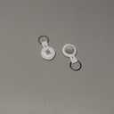 2 Pack Tracker Tags [Apple MFi Certified] Pair with Apple Find My (iOS Only) Bluetooth Air Smart Tags Key Finder Item Locator Waterproof Finder Worldwide Tracking for Pets Wallet Backpack Dogs Luggage (white)