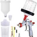 DAXINYANG R500 LVLP Spray Gun with 600 ml Mixing Cup&Adapter, YT-160 Paint Gun Automotive,1.3 mm Car Paint Gun Sprayer for House Painting, Car, Furniture, Varnish & Top Coat
