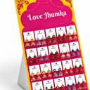 Indian Wedding Diwali Decor 33x16'' Jhumka Earring Display Stand, Rose Pink
