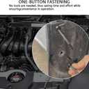 2 x 100 PCS Heavy Duty Nylon Cable Tie Buckles with Locking Pins & Buttons, UV Resistant Self-Locking Zip Tie Mounts for Car Bumper Repair, Automotive Body Fasteners, Universal Fit for Most Vehicles