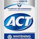 ACT Whitening + Anticavity Fluoride Mouthwash 16.9 fl. oz. With Zero Alcohol, Dye Free, Gentle Mint