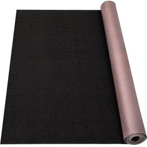 Grefinity Marine Carpet,6 FT x 23 FT Black Indoor Outdoor Carpet 0.2" Thick Boat Carpet with Water-Proof TPE Backing, Non-Slide Outdoor Marine Carpet Roll for Home, Patio, Porch, Deck