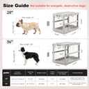 36" L Collapsible Dog Crate for Dogs, Heavy Duty Dog Kennel Indoor