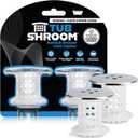 TubShroom Bathtub Drain Protector and Hair Catcher - 2 Pack, Chrome - Fits 1.5" - 1.75" Bathtub and Shower Drains