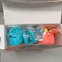 Crelloci 3 in 1 Color Dough Kitchen Creations Set, Ice Cream Spaghetti Burger Maker Machine, Art Crafts Food Modeling Toys, Accessories Tools Kit for Boys Girls Kids Toddlers Ages 3+ (12 Colors Dough)