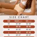 Kalapa Seamless Womens Underwear High Waisted No Show Briefs Silky Stretch Breathable Full Coverage Ladies Panties Multi Pack (US, Alpha, Medium, Regular, Regular, Nude (6 Pack))