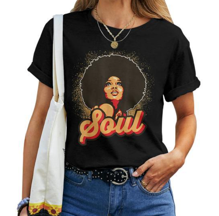 70s Funk Afro Soul Retro Vintage 70s Retro Soul tee T-Shirt, XS