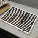 Genesis ii Grill Grates for Weber Genesis II 300 and Genesis II LX 300 Series Grills, Genesis II E&S 310 315 320 325 340, 18.75" Grill Parts for Weber Genesis 2, Weber 66095 66802,66805, Cast Iron