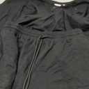 Cicy Bell Womens Summer 2 Piece Short Sets Puff Sleeve Cropped Tops and Shorts Casual Loose Outfits Comfy Lounge Sets (Medium, Black)