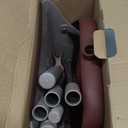 Ivandar Broom with Dustpan Combo Set, 50.6 inch Long Handle, Upright Standing Broom and Dustpan Set Quiet Cleaning Tool Sweep The Floor Dust pan Removes 4 Times More Pet Hair (Brown and Gray)