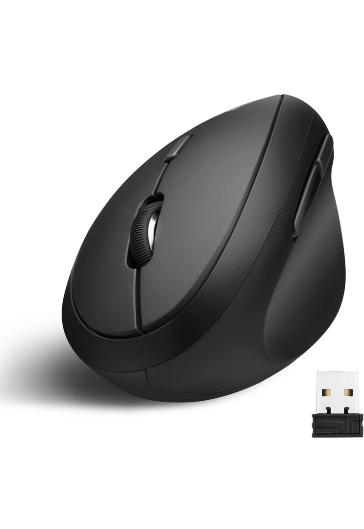 Perixx PERIMICE-719 Right-Handed Wireless Mini Vertical Mouse, 3 Level DPI