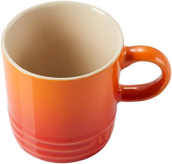 Le Creuset Stoneware Espresso Mug, 100 ml-Volcanic, red Flame (3.4 Ounces)