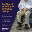 Drive Medical Blue Streak Lightweight Wheelchair, Footrests, 18" Seat