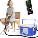 Cold Therapy Machine, Built-in 3000mAh Battery, Cold Therapy for Knee Replacement, Ice Machine for Knee After Surgery, Cryotherapy Systems Suitable for Home use, (8.5qt+knee, Blue)