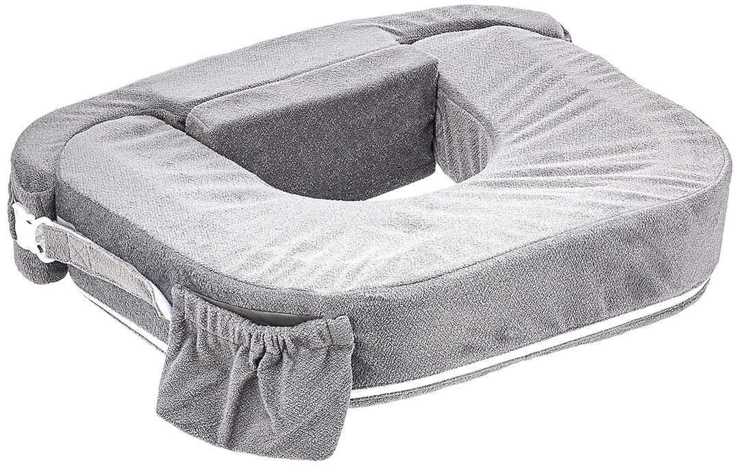 My Brest Friend Twin Nursing Pillow, Enhanced Comfort - Evening Gray