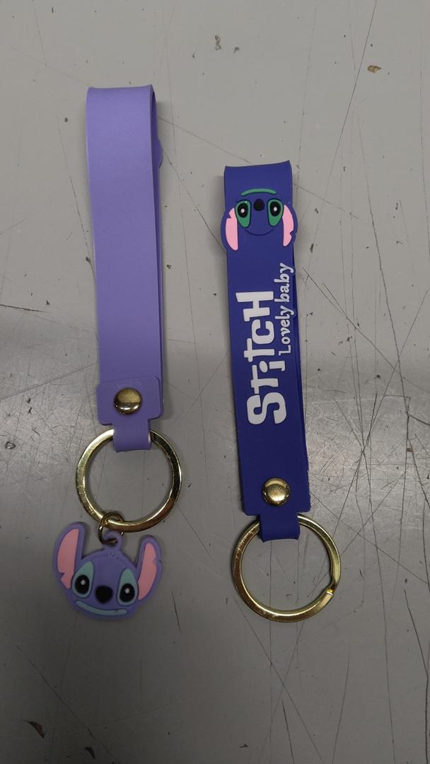 Disney Stitch Keychain, Scrump Charm Wristlet with Key Ring