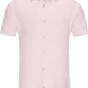 KYKU Men Shirts Button Down Short Sleeve Casual Summer Beach Vacation Clothing (XXL)