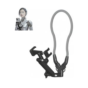 Neck Phone Holder, Hands-Free Chest Mount for Recording & POV Vlog, Phone Neck Mount with Adjustable Clip & Strap for iPhone Android, Cooking Fitness Fishing Content Creator