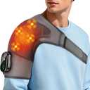Shoulder Heating Pad with Massage for Rotator Cuff Cordless, Shoulder Massager for Pain Relief Deep Tissue, Heated Shoulder Wrap Brace for Men Women Frozen Shoulder