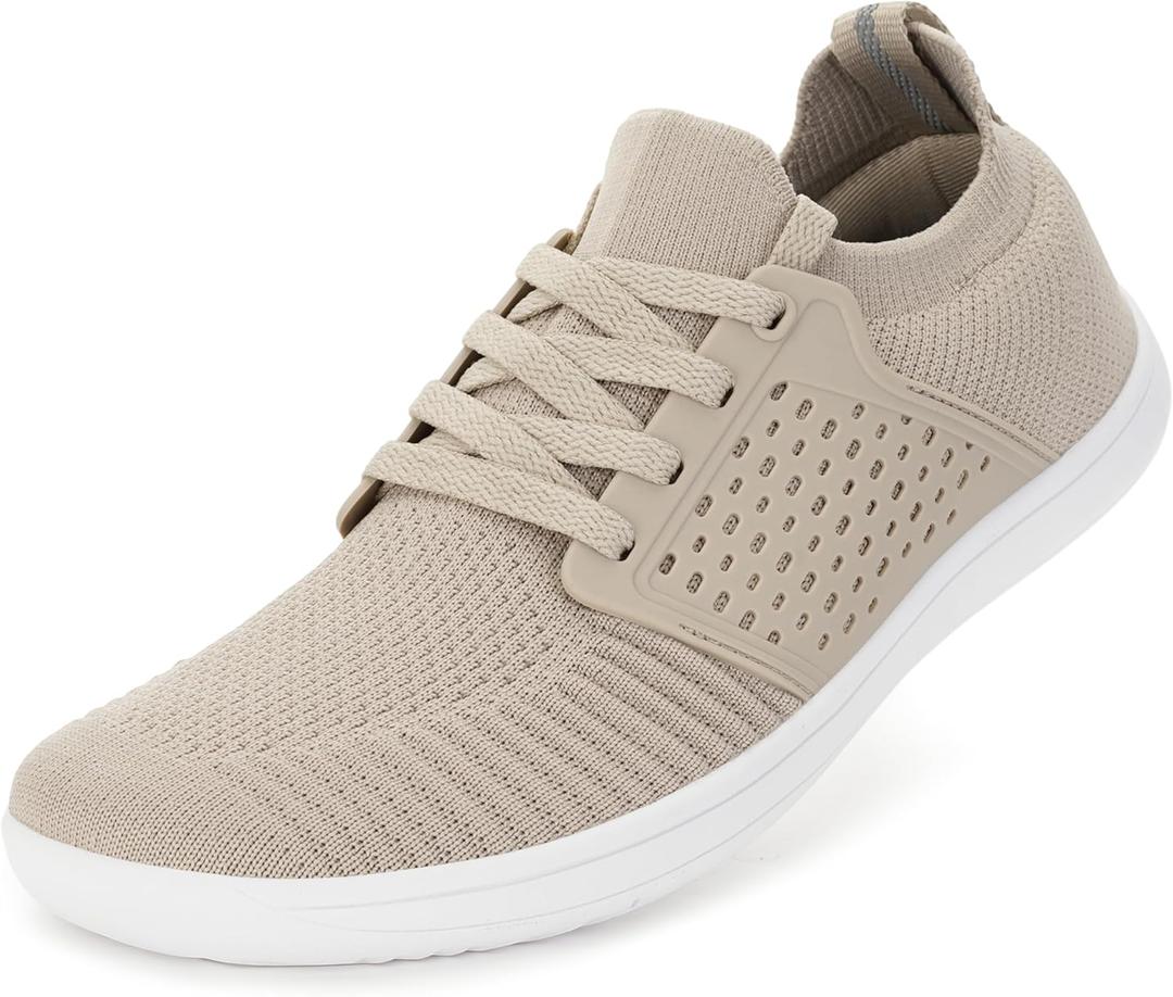 WHITIN Women's Wide Minimalist Barefoot Shoes | Zero Drop Sole (W85 | Taupe)