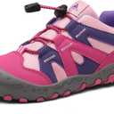 Mishansha Kids Hiking Boots Toddler Girls Boys Hiking Shoes Water-Resistant Anti-Collision Non-Slip Athletic Outdoor Trekking Boots (2.5 Little Kid, Rose Bloom-231)
