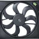 Radiator Cooling Fan Assembly Compatible with Nissan Rogue Sport 2017 2018 2019 2.0L # 214816MA0A