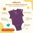 Bottom-Up Baby Bodysuit, Onesie with Top Snaps, As Seen on Shark Tank, 100% GOTS Organic Cotton, Boy/Girl Clothes