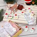 Civaner 40 Sets Christmas Mini Resin Snowman Figures with Lucky Tiny Snowman Inspirational Cards Employee Appreciation Gifts Holiday Winter Gift for Coworker Staff Xmas Party Favors Decoration