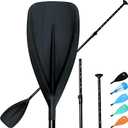 Karltion SUP Paddle - 3-Piece Adjustable Aluminium SUP Paddle with Glass Fiber Blade for Surfing, Floating, Water Sports