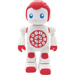 Lexibook Powerman Baby Smart Interactive Toy Learning Robot Toy for Kids Dancing Plays Music Quiz Numbers Shapes Colors Boy Girl Robot Junior Red/White - ROB15EN_09, White Red, 8.66 Inch