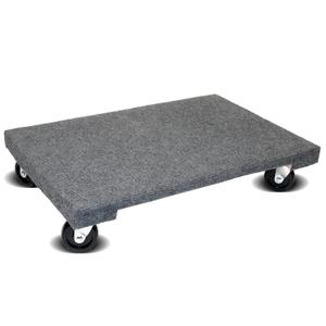 MaxWorks 50953 1000 lbs. Capacity 24 in. x 16 in. Hardwood Furniture Moving Dolly with Carpet